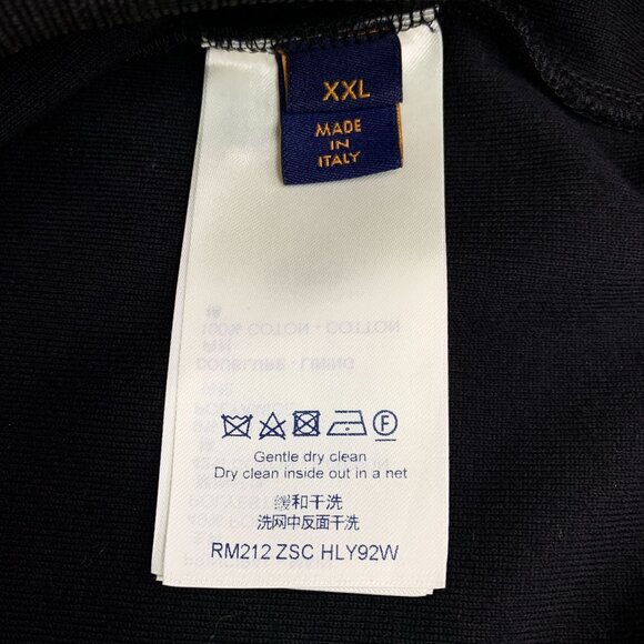 Louis Vuitton LV Black Side Logo Printed Stand-Up Collar Zipper Long-Sleeved Jac - Picture 5 of 8